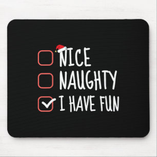 Mousepad Boa Noite Tenho Papais noeis Engraçados De Lista D