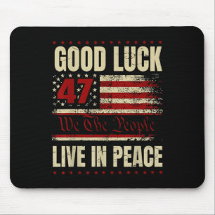 Mousepad Boa Sorte Viva Em Paz Engraçado Donald Trump Cotaç