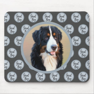 Mousepad Boas crianças com foto de cão com texto bolinhas