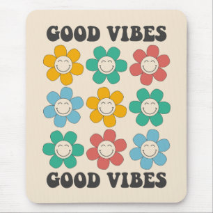 Mousepad Boas Víblias Flores de Margarida Coloridas
