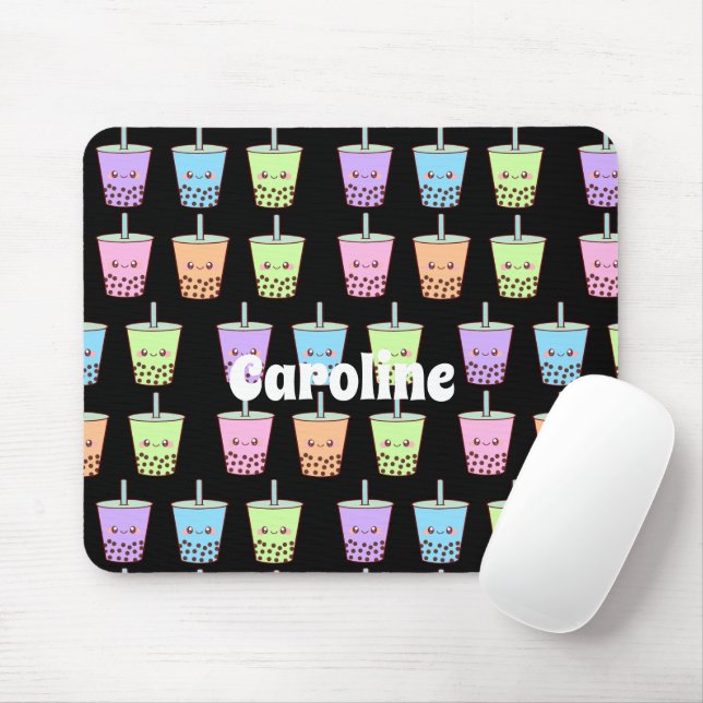 Mousepad Boba Milk Tea Flavors (Com mouse)