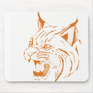 Mousepad Bobcat Wildlife Feline Cat Selvagem