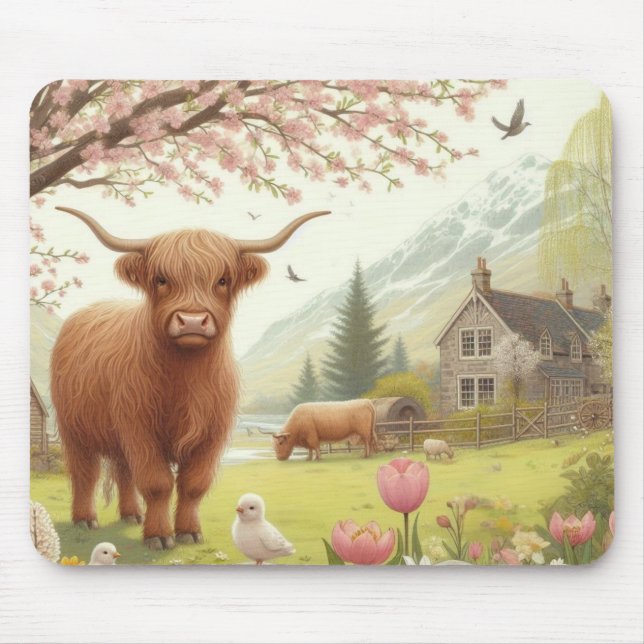 Mousepad Boca-branca, primavera (Frente)