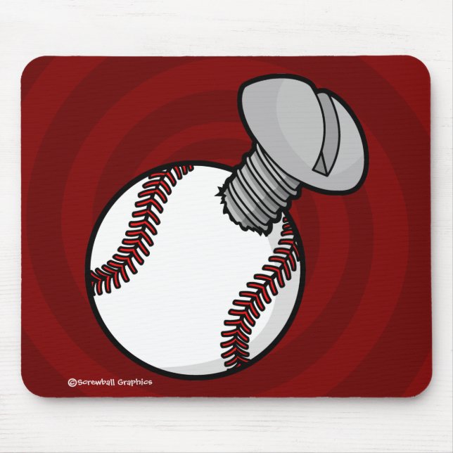 Mousepad Boca de Espelho (Spiral Red BG) (Frente)