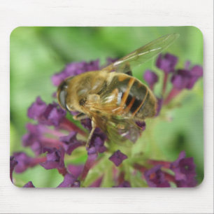 Mousepad Boca de mel e Flores Roxas
