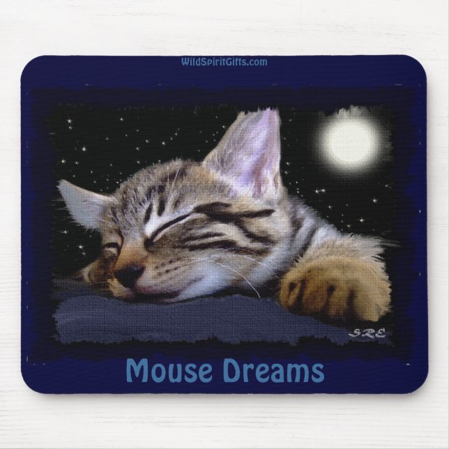 Mousepad Boca-dormente-branca-amante animal (Frente)
