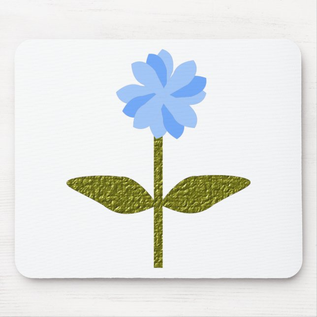 Mousepad Bocal Azul Bonito Daisy Flower (Frente)