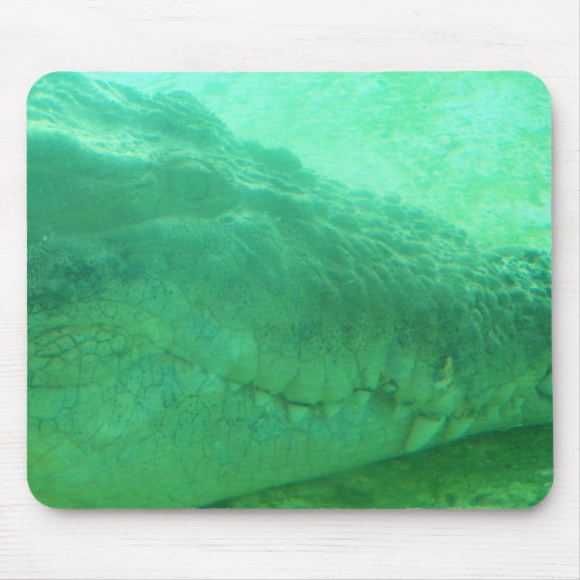 Mousepad bocal com face verde de gator (Frente)