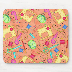 Mousepad Bocal das Noções de Costura Laranja