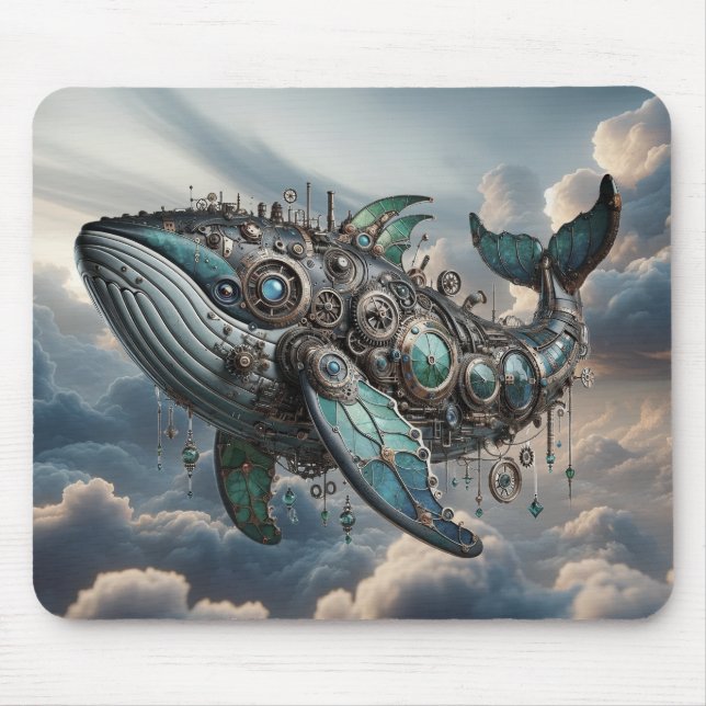 Mousepad Bocal de Baleia Steampunk (Frente)