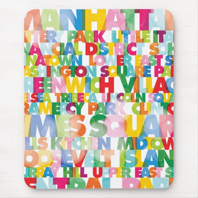 Mousepad Bocal de Boroughs NYC (Frente)