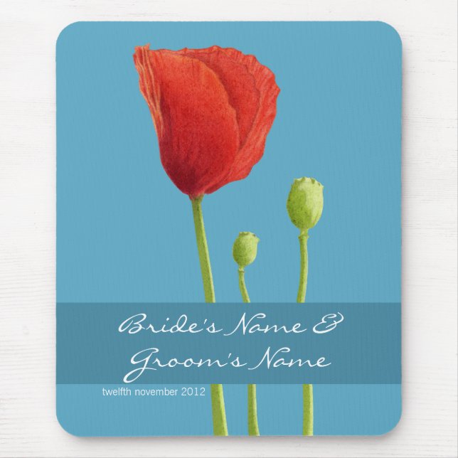 Mousepad Bocal de Casamento da Poppy (Frente)