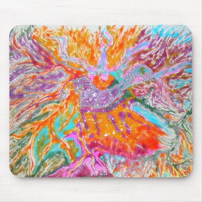 Mousepad Bocal de Cavalo de Fogo (Frente)