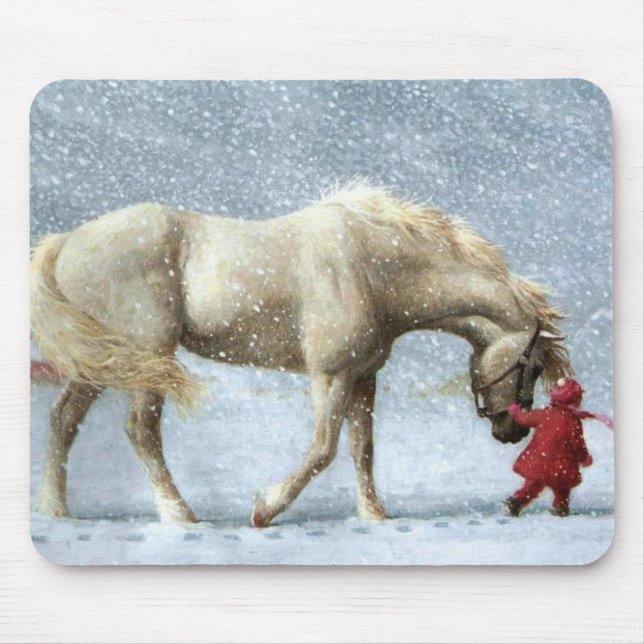 Mousepad Bocal de Cavalo e Rapariga (Frente)
