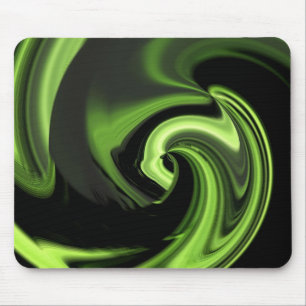 Mousepad Bocal de Coração Abstrato Verde Chartreuse