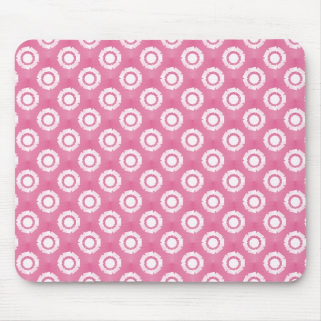 Mousepad Bocal de Flor Rosa Fundido, Linda (Frente)