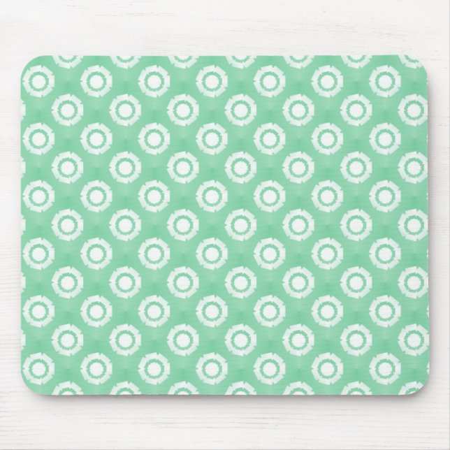 Mousepad Bocal de Flor Verde-Fundido Seafoam (Frente)
