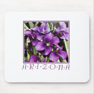 Mousepad bocal de flores arizonas roxas