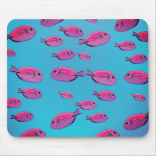 Mousepad Bocal de peixe rosa