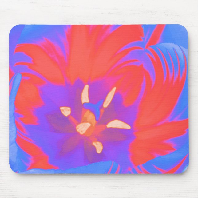 Mousepad Bocal de Tulipas Fluorescente (Frente)