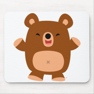 Mousepad Bocal do Urso de Cartoon Gelado