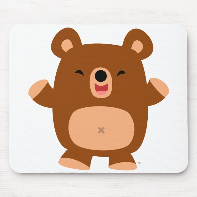 Mousepad Bocal do Urso de Cartoon Gelado (Frente)