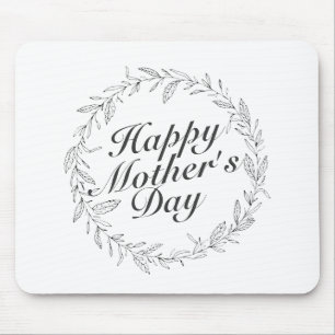 Mousepad Bocal Floral Floral Dia de as mães Simples