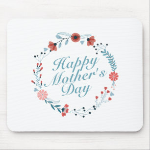 Mousepad Bocal Floral Floral Dia de as mães Simples