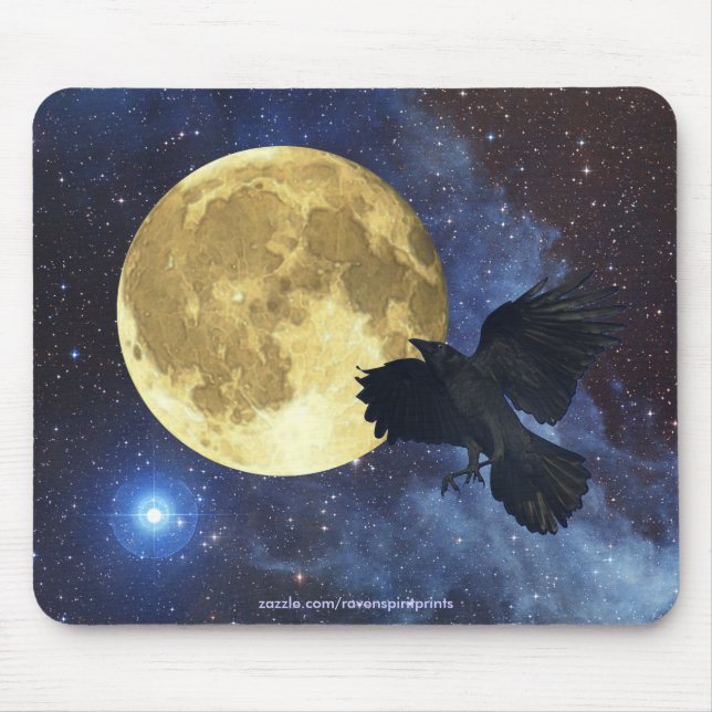 Mousepad Bocal, Lua e Espaço Exterior (Frente)