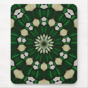 Mousepad Bocal Radial Emerald e Ivory