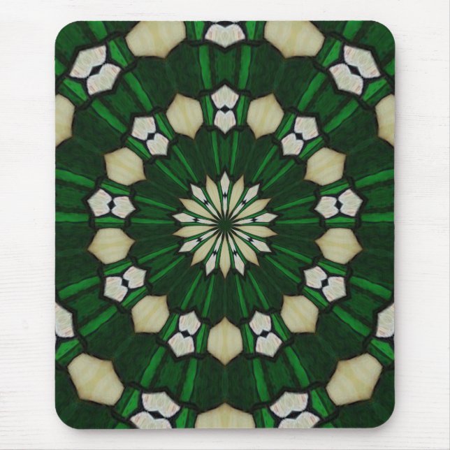 Mousepad Bocal Radial Emerald e Ivory (Frente)