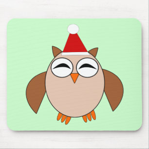 Mousepad Bocalhar de Coruja de Natal
