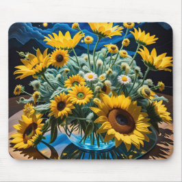 Mousepad Bodegón Flores y Noche 1 - 001