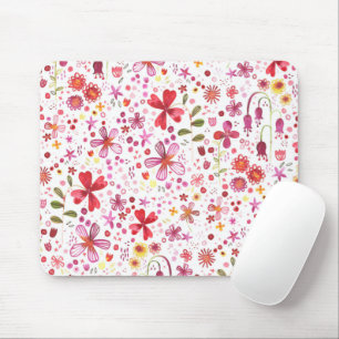 Mousepad Bohemian Floral Bright Watercolor