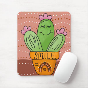 Mousepad Boho Cactus Sorri Cotovelo