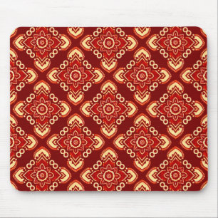 Mousepad Boho Chic Vintage Padrão Floral