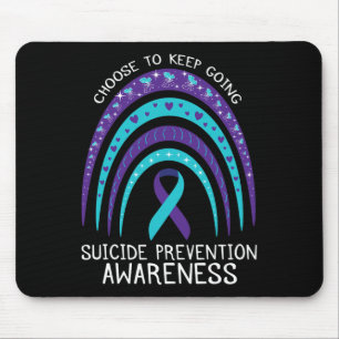 Mousepad Boho Rainbow Suicídio Sensibilização para a saúde 