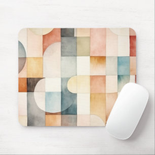 Mousepad Boho Watercolor Abstrato Art