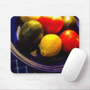 Mousepad Bola Azul do Bocal da Fruta