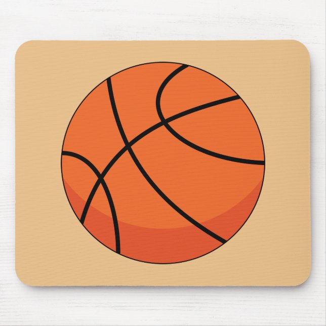 Mousepad Bola de Basquete de Cartoon (Frente)