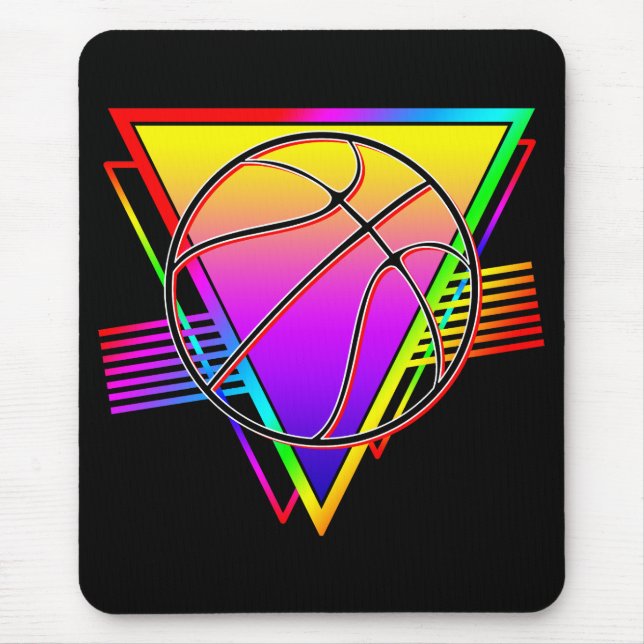 Mousepad Bola de Basquete Moderna Retroativa (Frente)