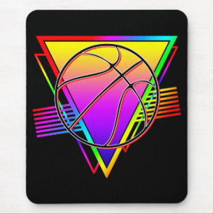 Mousepad Bola de Basquete Retro Moderna