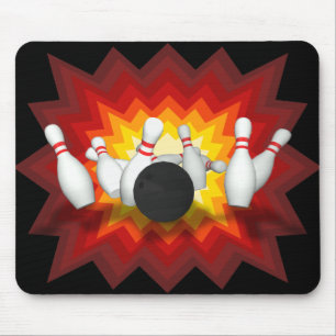 Mousepad Bola de boliche e pinos: Modelo 3D:Mousepad