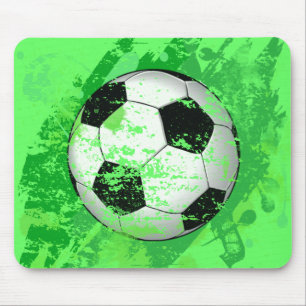 MOUSEPAD BOLA DE FUTEBOL DO ESTILO DO GRUNGE
