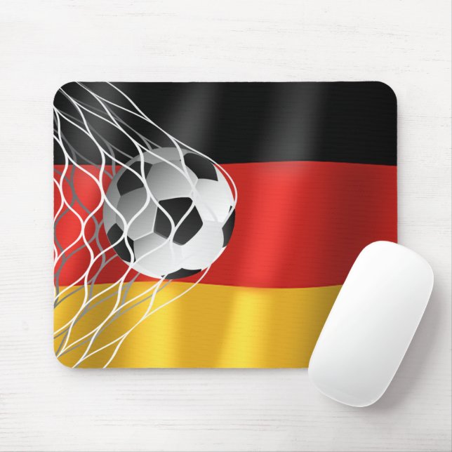 Mousepad Bola De Futebol Na Bandeira Alemã (Com mouse)