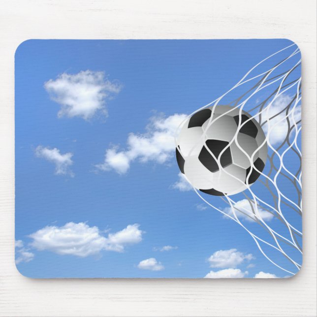 Mousepad bola de futebol na rede (Frente)