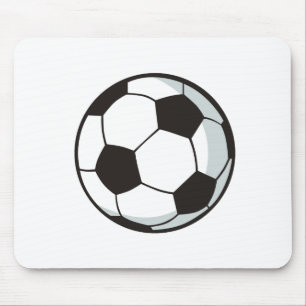 Mousepad Bola de futebol no estilo dos desenhos animados