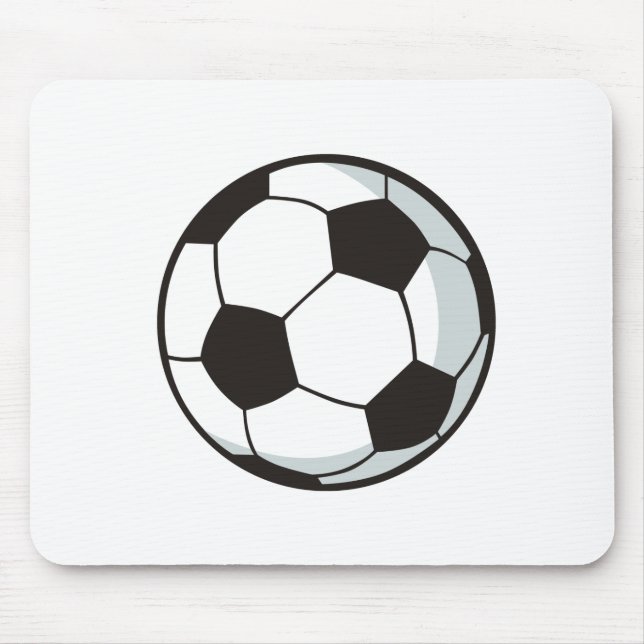 Mousepad Bola de futebol no estilo dos desenhos animados (Frente)