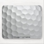 Mousepad Bola de Golfe com Texto Personalizado<br><div class="desc">Design único para o golfista casual para o profissional do Heart. Clássico e único,  isso certamente impressionará seus amigos de golfe no próximo torneio ou encontro. Personalize esta Bola de Golfe com Texto de sua escolha.</div>