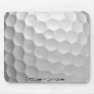 Mousepad Bola de Golfe com Texto Personalizado